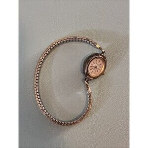 Vintage Wind Up Manual Waltham Ladies Watch Silver Tone Working